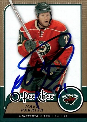Mark Parrish - Signed 2008-09 O-Pee-Chee Card #142 - Image 1 of 2