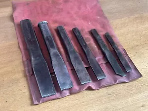Vintage MECO Australia Set x6 Mechanics Cold Chisels 26mm - 11mm Ford Holden - Picture 1 of 11
