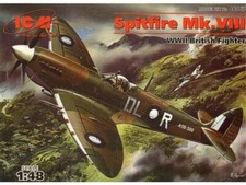 ICM 48067 Spitfire MK. VIII - WWII British Fighter, 1/48 scale plastic model kit