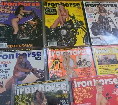 Rare Lots of IRON HORSE / THE HORSE / BACKSTREET CHOPPERS Magazine (1996 - 2016) - Image 1 of 4
