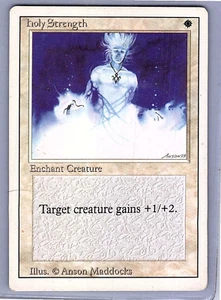 Magic The Gathering Magic The Gathering Edición Revisada Holy Strength LP Común - Imagen 1 de 2