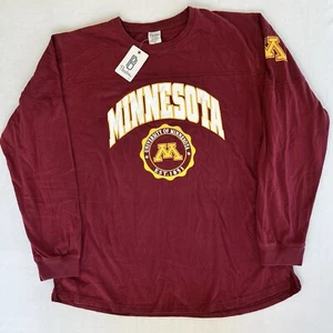Pressbox Brand Minnesota Gophers Women's XL Big Shirt Red Stitched NCAA New - Picture 1 of 11