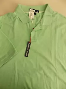 NEW DANIEL CREMIEUX Polo Shirt Size XXL Light Green Cotton Stretch 2XL Pique NWT - Picture 1 of 4
