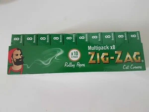 ZIG ZAG MULTIPACK GREEN STANDARD Cigarette Rolling Papers Tobacciana Smoking - Picture 1 of 3