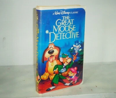 Disney Black Diamond The Classics The Great Mouse Detective Clamshell VHS #1360 - Image 1 of 4