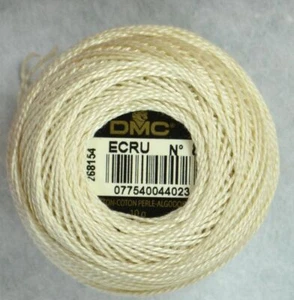 DMC Perle (Pearl) No.8 Cotton 10g Ball 80m Colour ECRU ECRU - Picture 1 of 1