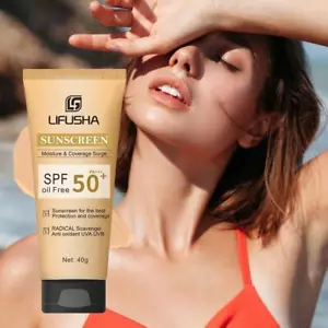 `Crema solare viso SPF 50, crema solare schiarente, crema protettiva per la pell - Picture 1 of 8