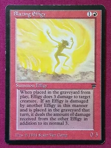 Magic The Gathering LEGENDS BLAZING EFIGIE tarjeta roja Magic The Gathering - Imagen 1 de 2