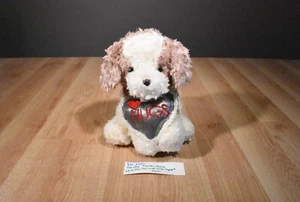 Dan Dee Collector's Choice Tan and White Dog Plush with Silver Heart (310-2498) - Bild 1 von 6
