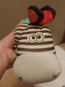 MYB Toys Squeezy Derby Zebra Accordian Squeaks Sensory Toys 10" Long - Picture 1 of 14