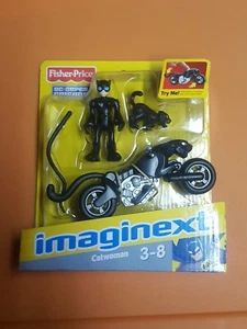 IMAGINEXT DC SUPER FRIENDS CATWOMAN MIT CATWOMAN, KATZE UND MOTORRAD NEU IN VERPACKUNG!!!! - Bild 1 von 1