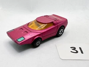 VINTAGE MATCHBOX SUPERFAST ROLAMATICS 39D CLIPPER DIECAST CAR 1972 PINK NR MINT - Picture 1 of 5