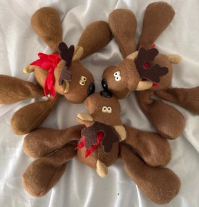 3 Hallmark Rhonda Reindeers Herd Christmas Holiday Plush - Picture 1 of 5