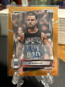 2025 WWE Topps Chrome JD McDonagh #122 Orange Refractor AUTO #/25 First Print - Bild 1 von 3