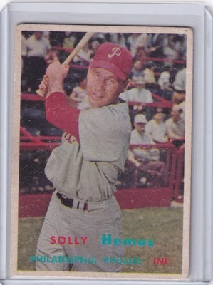 1957 Topps Baseball #231 Solly Hemus - Philadelphia Phillies - Image 1 of 2