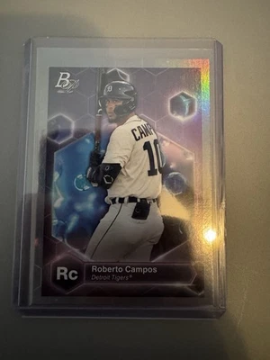 Roberto Campos | 2022 Bowman Platinum |  Precious Elements Prospect Card #PE-27 - Image 1 of 2