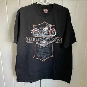 1998 Harley Davidson 1958 Panhead NYC T Shirt Size XL VTG Made in USA - Picture 1 of 7