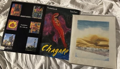 Posterbuch Konvolut: Hundertwasser (6 Poster), Chagall 5+ RIU Hotels Lithografie - Bild 1 von 4