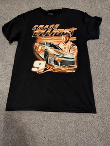 Nascar T Shirt Mens M Black Graphic Print Chase Elliott #9 Hooters  - Picture 1 of 7
