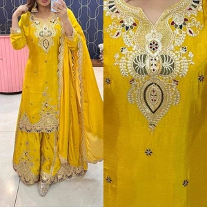 Salwar Kameez Bollywood Party Wear Dress Pakistani Indian Designer Wedding Suit - Picture 1 of 6