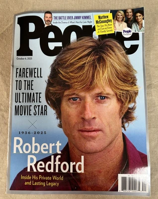 PEOPLE Magazine Oct. 6th~ Robert Redford/ Matthew McConaughey~COVER VARIES - Image 1 of 2