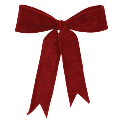 Melrose Red Wired Holiday Bow (Set of 2) - Image 1 of 2