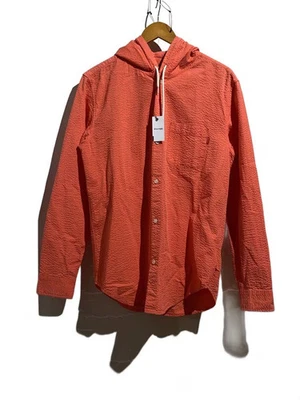 Supreme 2015 весна/лето с капюшоном Seersucker рубашка, длинным рукавом, размер S, хлопок, - Изображение 1 из 4