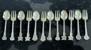 60's Royal Dutch Silverworks Co. Novalux Plate Holland 12 Pce Flowers Set 11.5cm - Foto 1 di 8