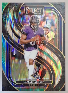 2024 Select Black and Green Shock Lamar Jackson #121 Prizm - Picture 1 of 2