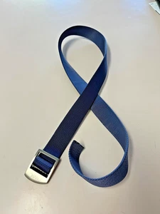 Cinturón de nailon azul caqui montaña, agujero Jackson, EE. UU., 44" 1 1/2" de ancho - Imagen 1 de 3