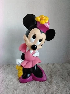 Vintage Minnie Mouse Münze Sparschwein Walt Disney Illco Toys 11 Zoll - Bild 1 von 7