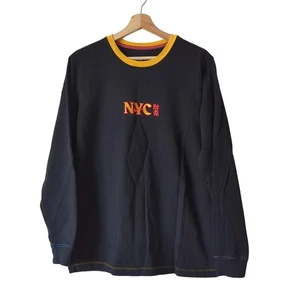 Nike Basketball NYC Kobe V/5 Bruce Lee Chinatown maglietta nera manica lunga uomo grande - Foto 1 di 9