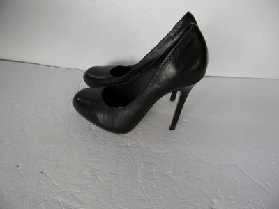 TACONES ALTOS DOLCE VITA CUERO NEGRO CLÁSICO OFICINA TALLA 7 Foto 1 de 4