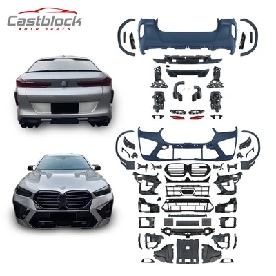 Комплект для переделки переднего заднего бампера для модернизации 2023 BMW X6 G06 для BMW X6M LCI F96 - Изображение 1 из 4