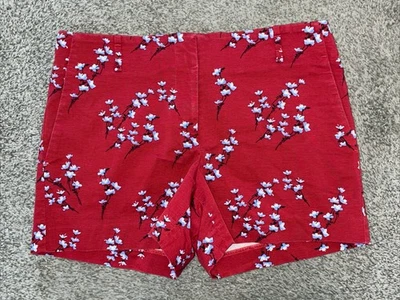 Pantalones cortos informales florales rojos talla 4 Loft para mujer Foto 1 de 3