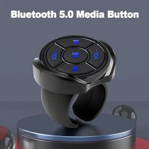 Mando a distancia inalámbrico Bluetooth 5.0 botón multimedia coche motocicleta bicicleta - Imagen 1 de 9