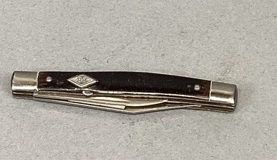 NAVAJA DE BOLSILLO VINTAGE IMPERIAL PROV USA 851 DE - 2 HOJAS BORDE DIAMANTE ACERO INOXIDABLE Foto 1 de 4