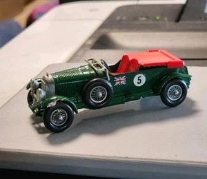 Lesney Matchbox 1929 4.5 1/2 Litre Bentley Models of Yesteryear Green Red No 5 - Picture 1 of 6