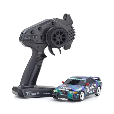 Kyosho Mini-Z AWD HKS SKYLINE GT-R R32 1993 #87 MA-020 Readyset RTR Kit #32652HK - Image 1 of 4