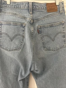 Levis Premium Ribcage Straight Ankle Length Jeans High Rise Damen 29 Blau - Bild 1 von 9