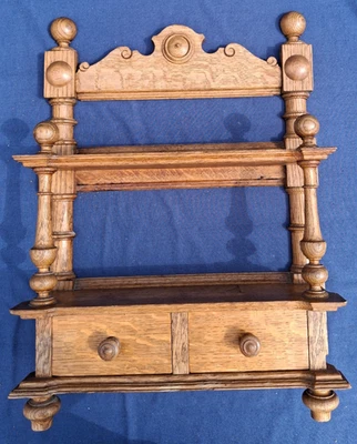 BORD REGAL STELLAGE Wandregal Holzregal für Gewürzsetbord Gründerzeit antik - Bild 1 von 4