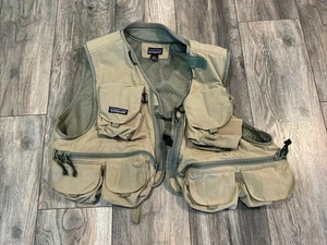 Chaleco de pesca con mosca Patagonia beige malla de nailon exterior para hombre L - Imagen 1 de 16