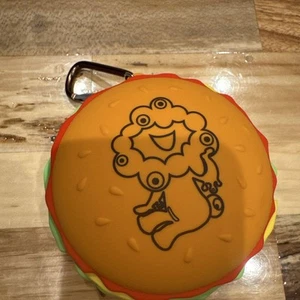 Osaka Expo Keychain Hamburger Silicone Coin Purse with Myakumiak Charm Used - Picture 1 of 3