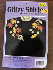 Kit de apliques de camisas deslumbrantes hojas de otoño bellotas nunca abiertas - Imagen 1 de 4