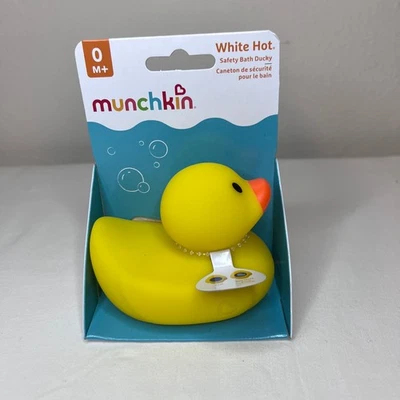 Baño de seguridad Munchkin pato blanco alerta de agua caliente amarillo pato de goma 0+M NUEVO Foto 1 de 4