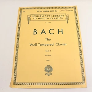 Bach Well-Tempered Clavier Vol I Piano Score 1893 G Schirmer - Picture 1 of 6