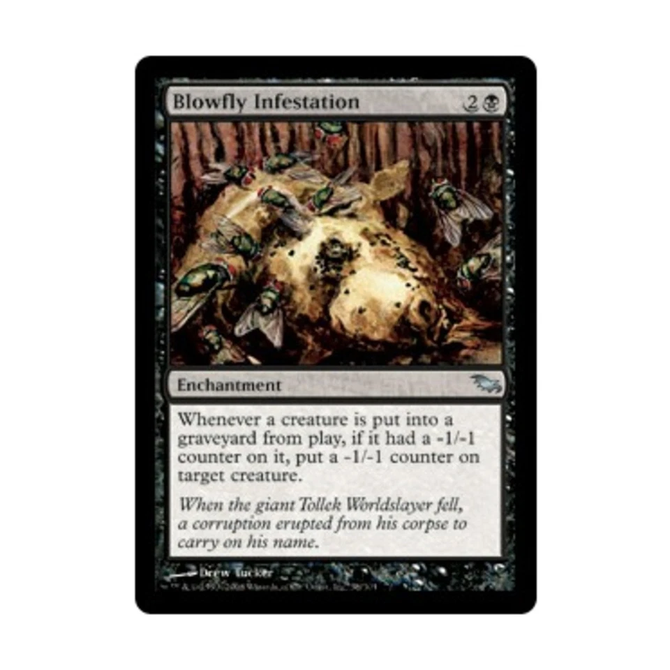 WOTC MtG Shadowmoor Blowfly Infestation (U) EX - Image 1 of 1