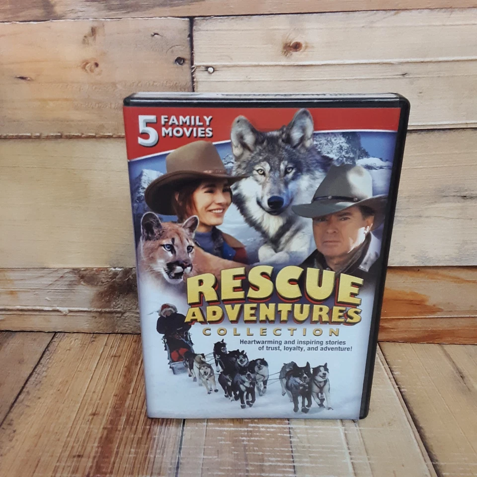 Rescue Adventures Collection DVD Used 5 Family Movies Wolf Cougar Dogs - Image 1 of 4