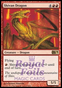 Shivan Dragon 2x FOIL MTG M14 2014 Core Set Rare MINT red - Imagen 1 de 1