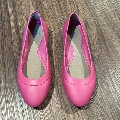 Женские балетки Crocs Lina яркий фиолетовый цвет размер 8 - Изображение 1 из 4